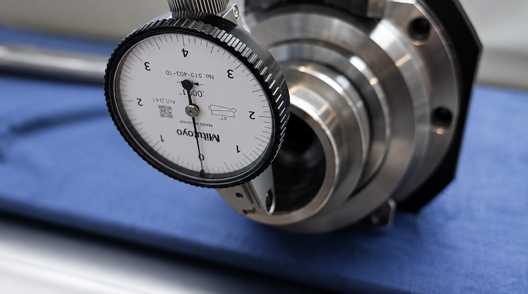 Precision runout inspection on a Revlex spindle